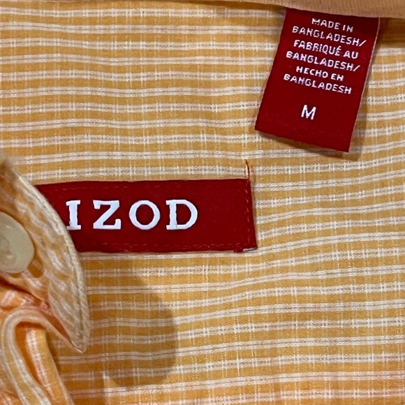 Izod long sleeved button up shirt size medium - Picture 2 of 4